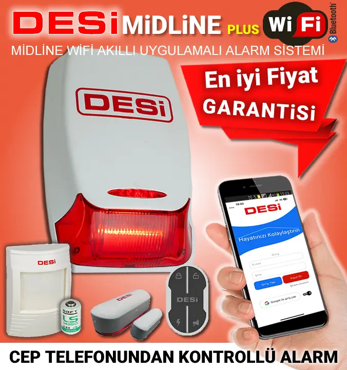Desi Midline WİFİ Plus Alarm Sistemi